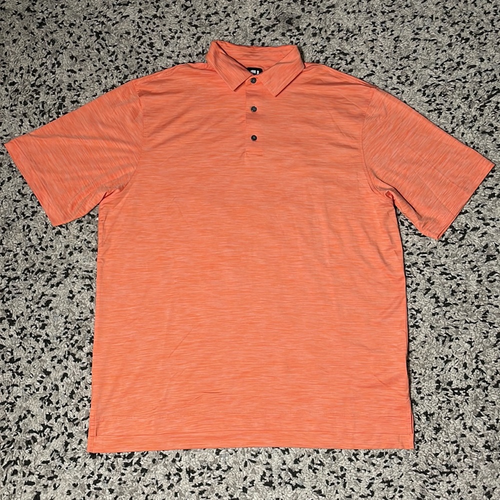 FootJoy Lightweight Golf Polo Shirt—XL, Orange